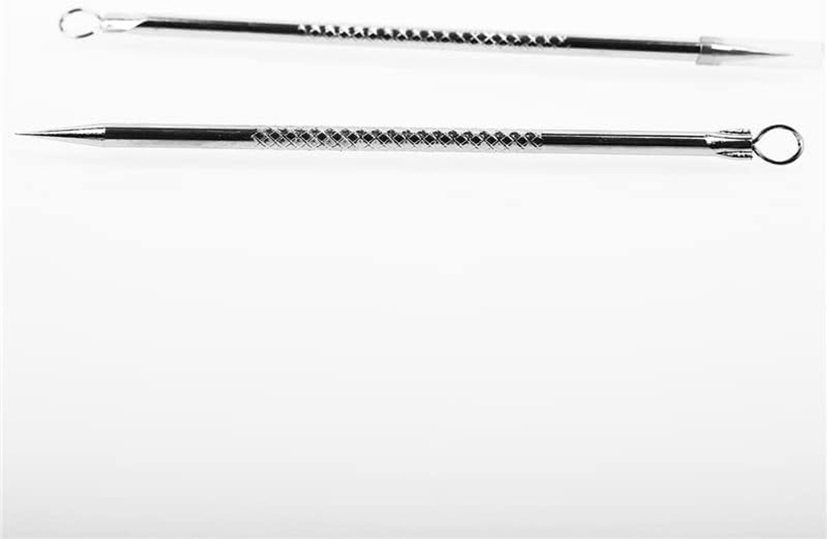 2 stuks mee-eters acne puistjesverwijderaar gezichtsverzorging tool kit spot comedone afzuigkap