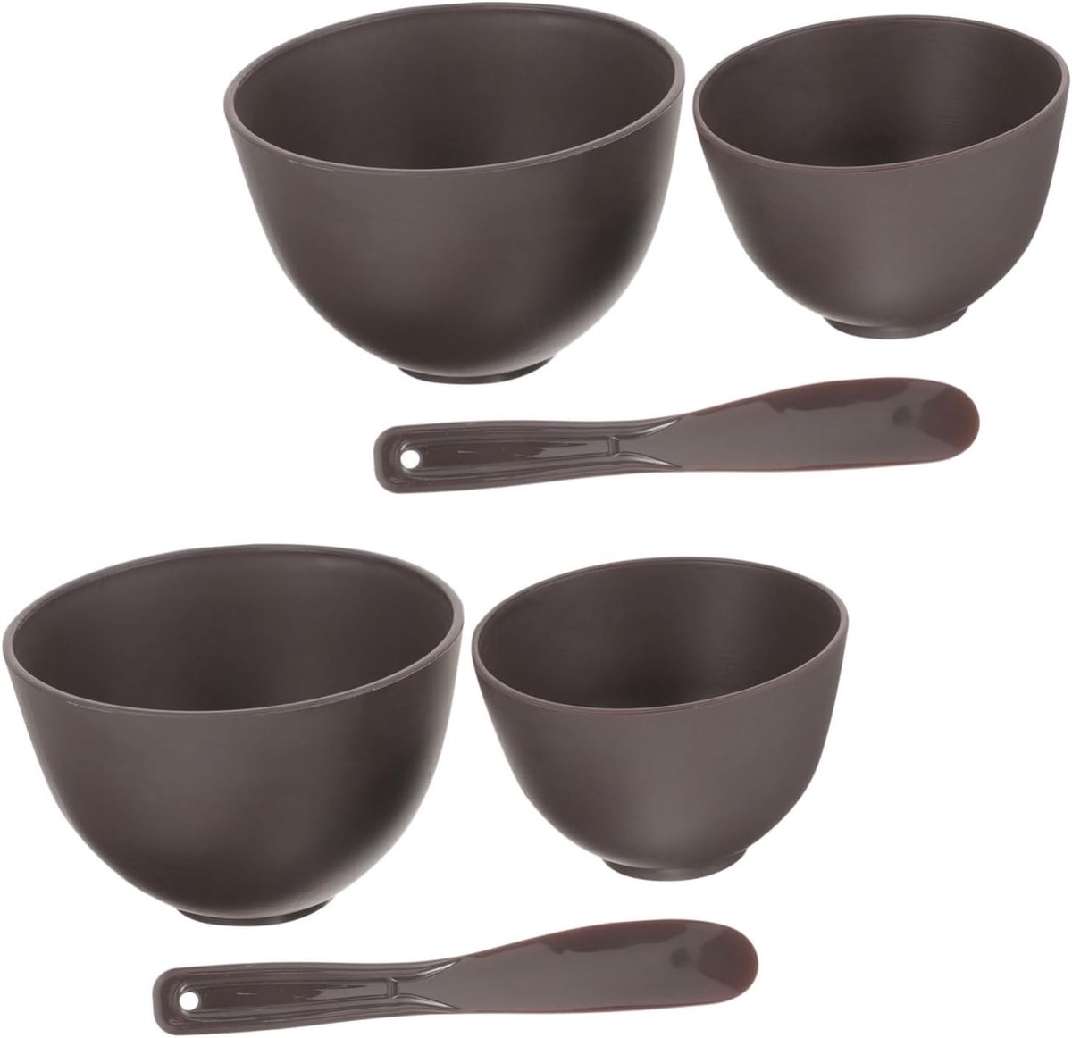 Silicone Mask Mixing Bowl Kit met Spatel Zachte Compacte DIY Gezichtsmasker voor Thuis Schoonheidssalon Gebruik