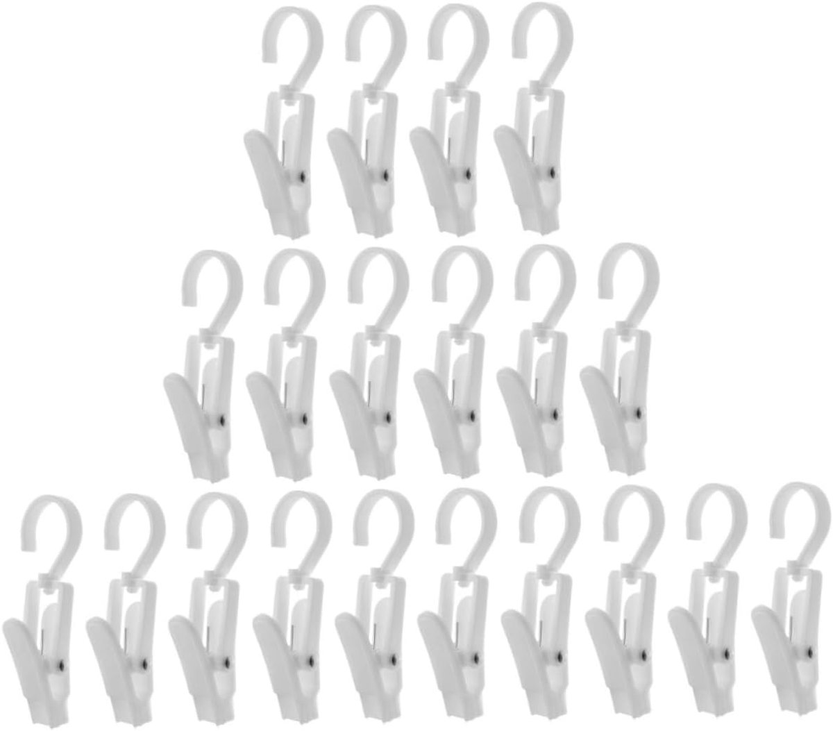 Kledinghangerclips 20 Stuks Set Washaken Met Clips Voor Kleding Handdoeken Sjaals Sokken Laarzenhangerclip Opberghanger Voor Thuis En Op Reis