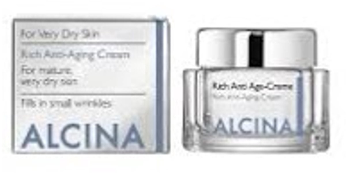 Alcina Anti-Age Dagcrème 50 ml - Rijke Anti-Aging Gezichtscrème - Voor Droge En Rijpe Huid - Verzorgend En Verstevigend