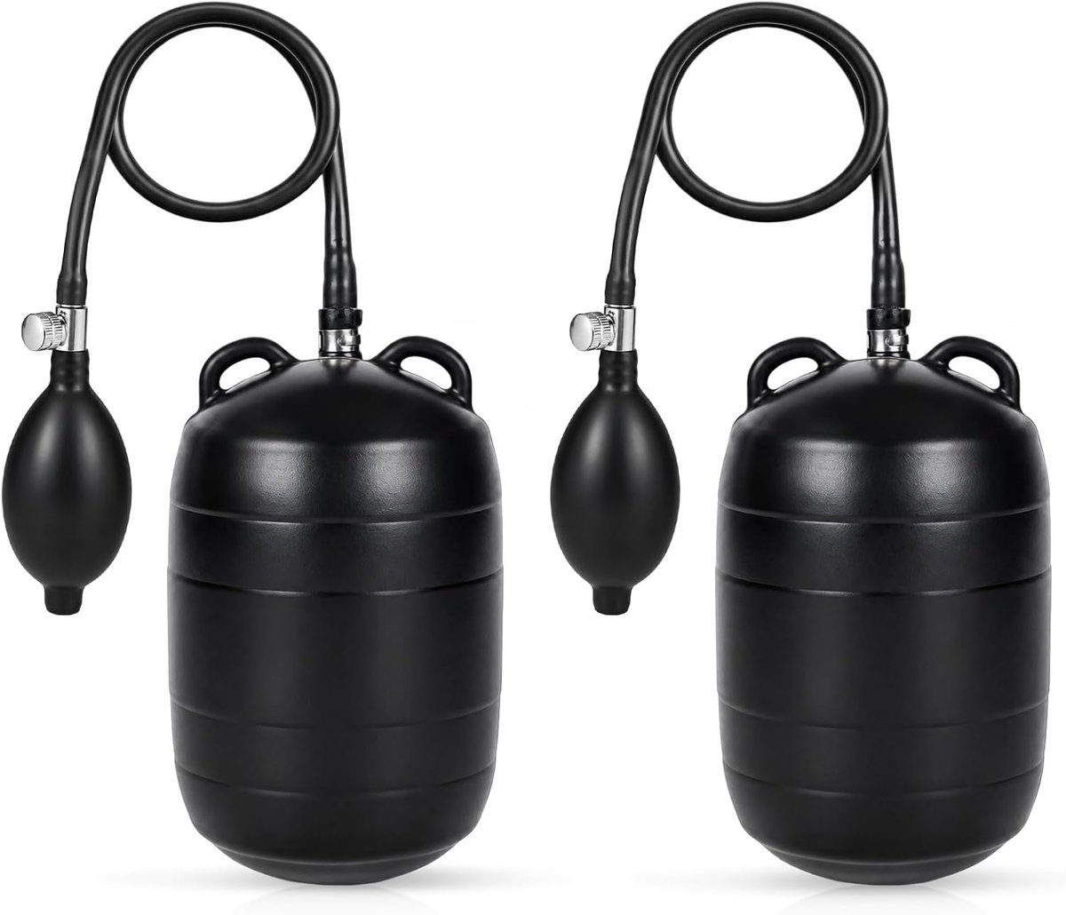 2 stuks opblaasbare buisstoppen 75 mm, DN75, met pomp