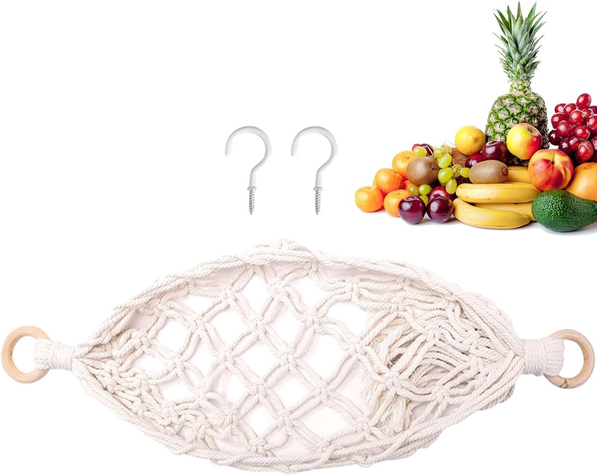 Hangmat - Handgemaakte Hangbare Mand, Handgeweven Katoenen Veggie