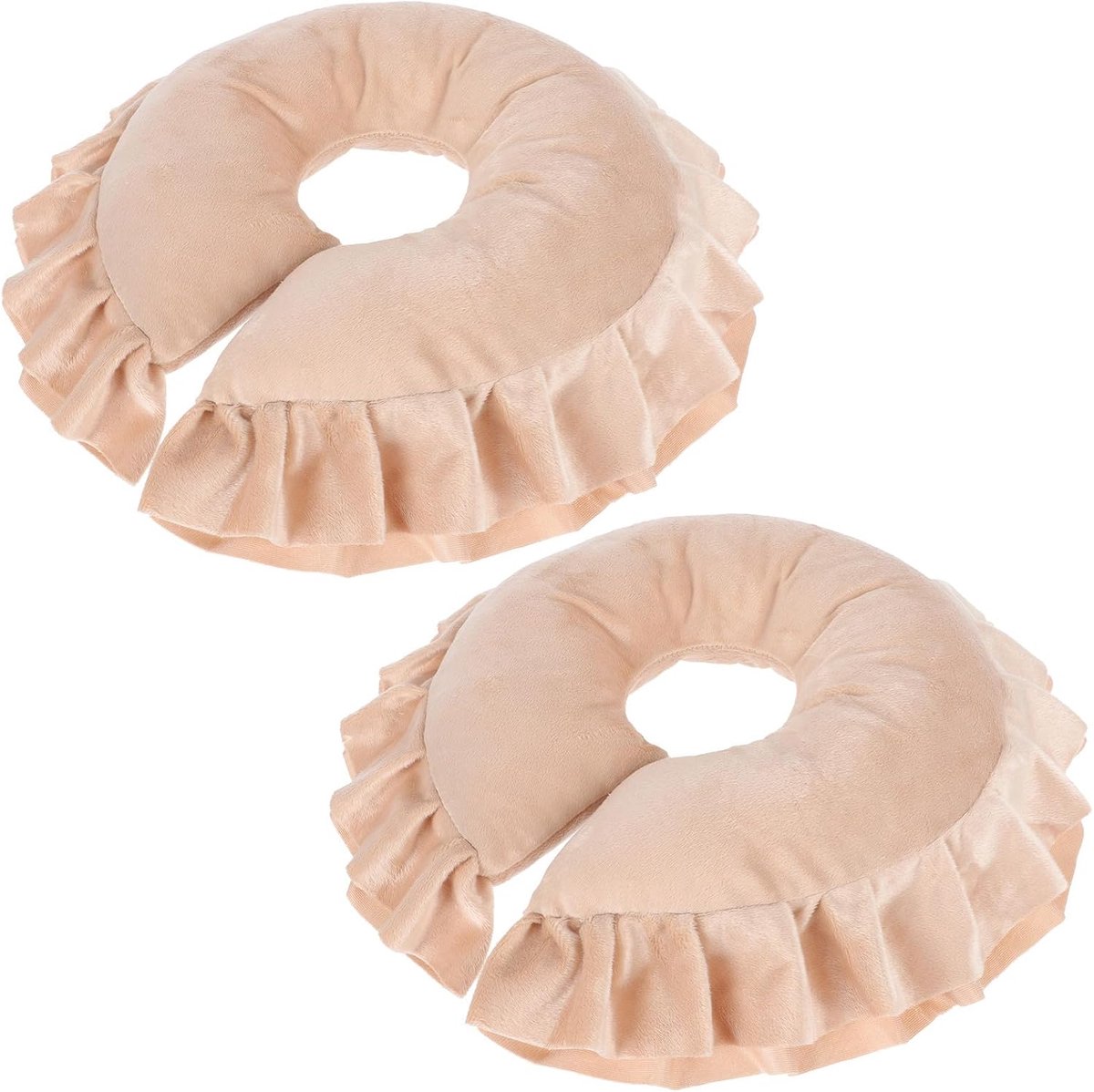2 Stuks Massage Gezichtskussen met Afneembare Hoes U-vormige Neksteun voor Salon Spa Wasbare Massage Kussen Langdurig Comfort