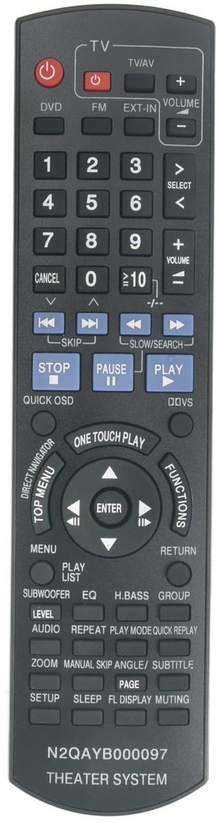 Vervangende Afstandsbediening voor DVD Home Theater Systemen