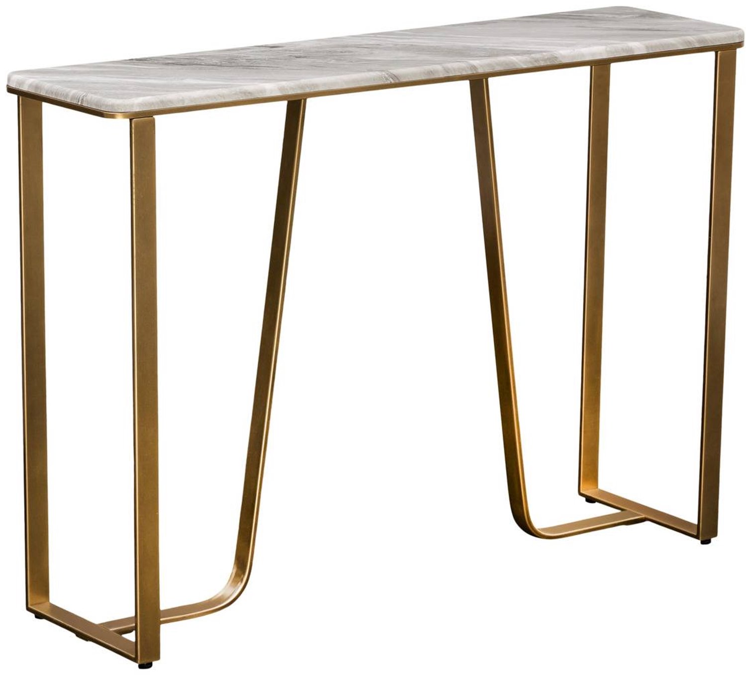 Atmosphera Créateur d'intérieur® Rechthoekige Graphite-consoletafel 32 x 120 cm, verguld Doré
