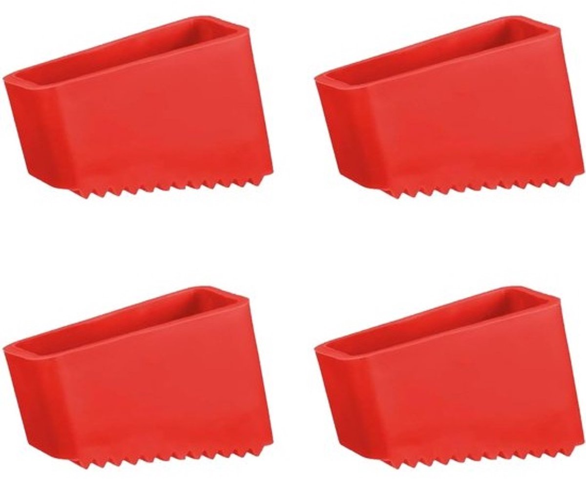 Solidchoice - Set van 4 antisliprubberen voeten - voor ladders