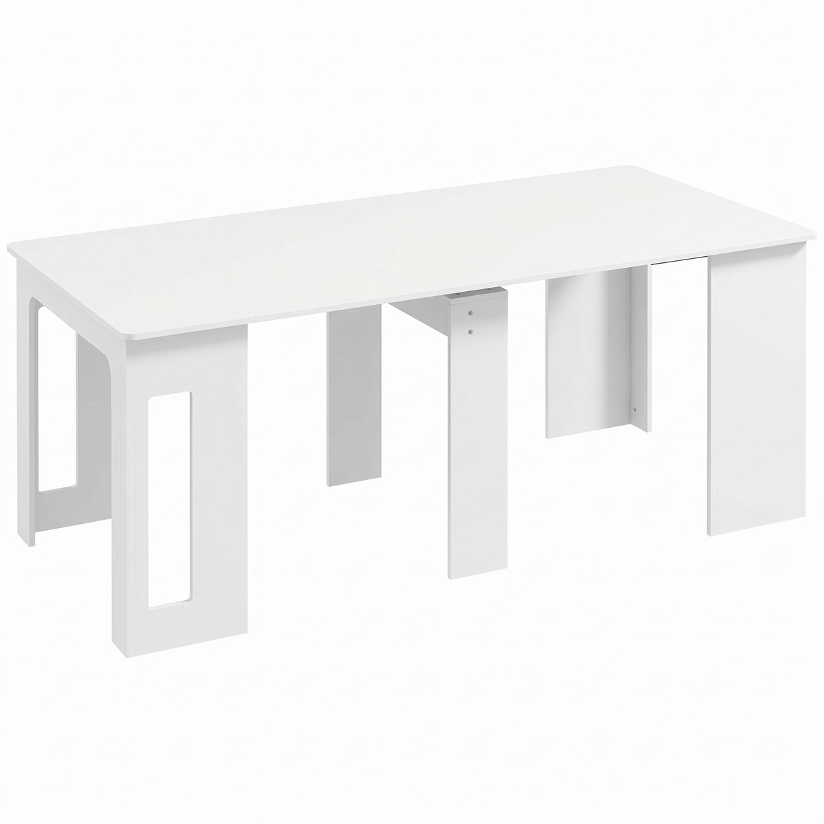 Homona Uitschuifbare eettafel - Voor 6 personen - 60-180 x 85 x 75 cm - Wit