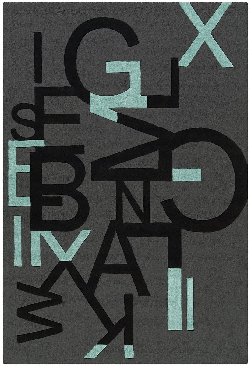 Dutch XXL Design Vloerkleed | Tapijt | Sam | Grafisch | Grijs | 170x240 cm