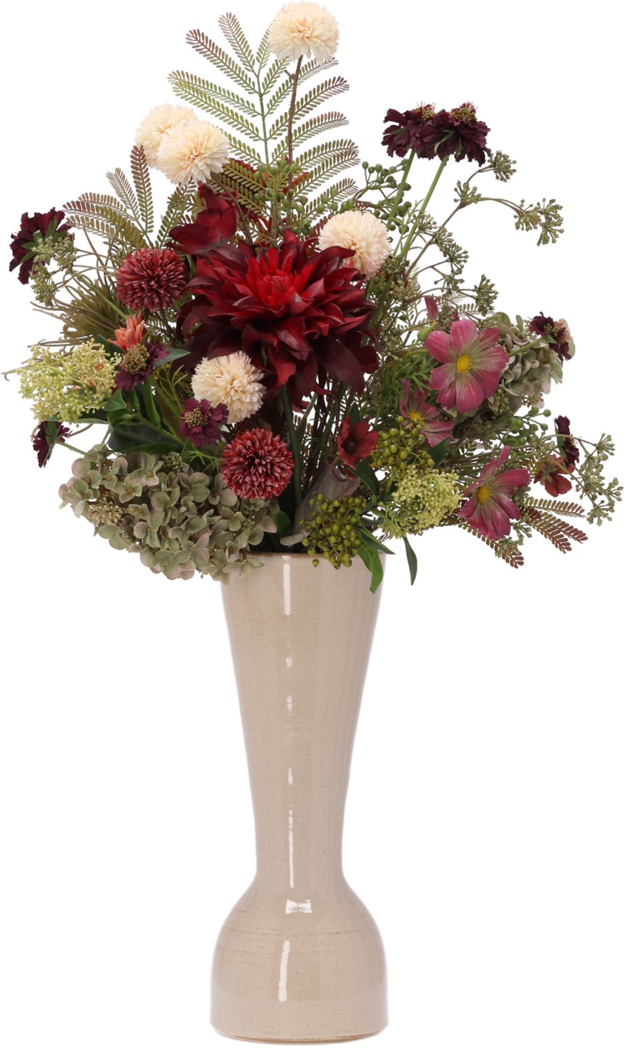 maxifleur Kunstplanten Herfstboeket kunstbloemen Elin Yokohama 95cm Meerkleurig