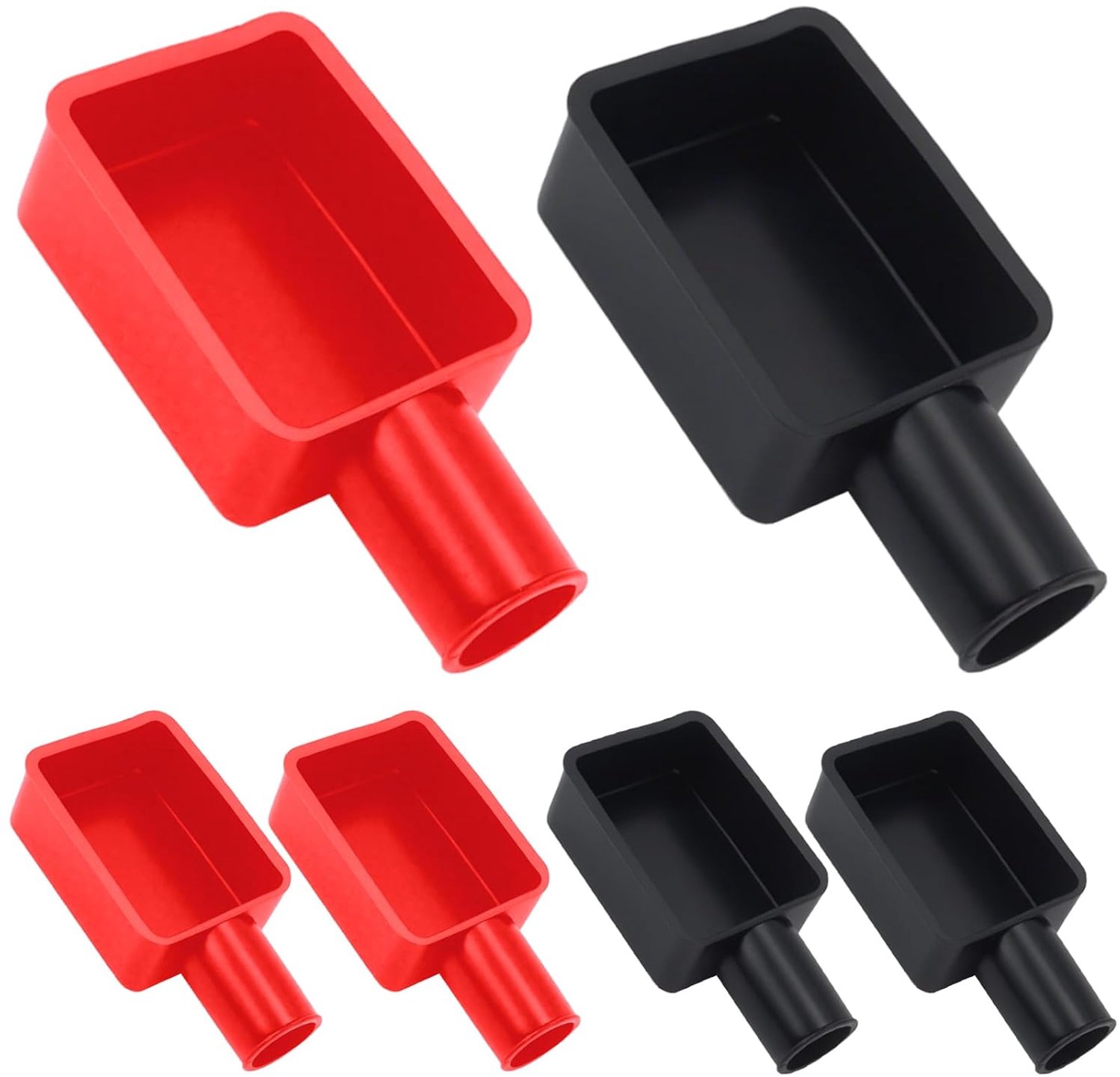 Accupoolafdekking 6 stuks - rubberen isolatie - vlamvertragend - bescherming voor accu - ShopVlot