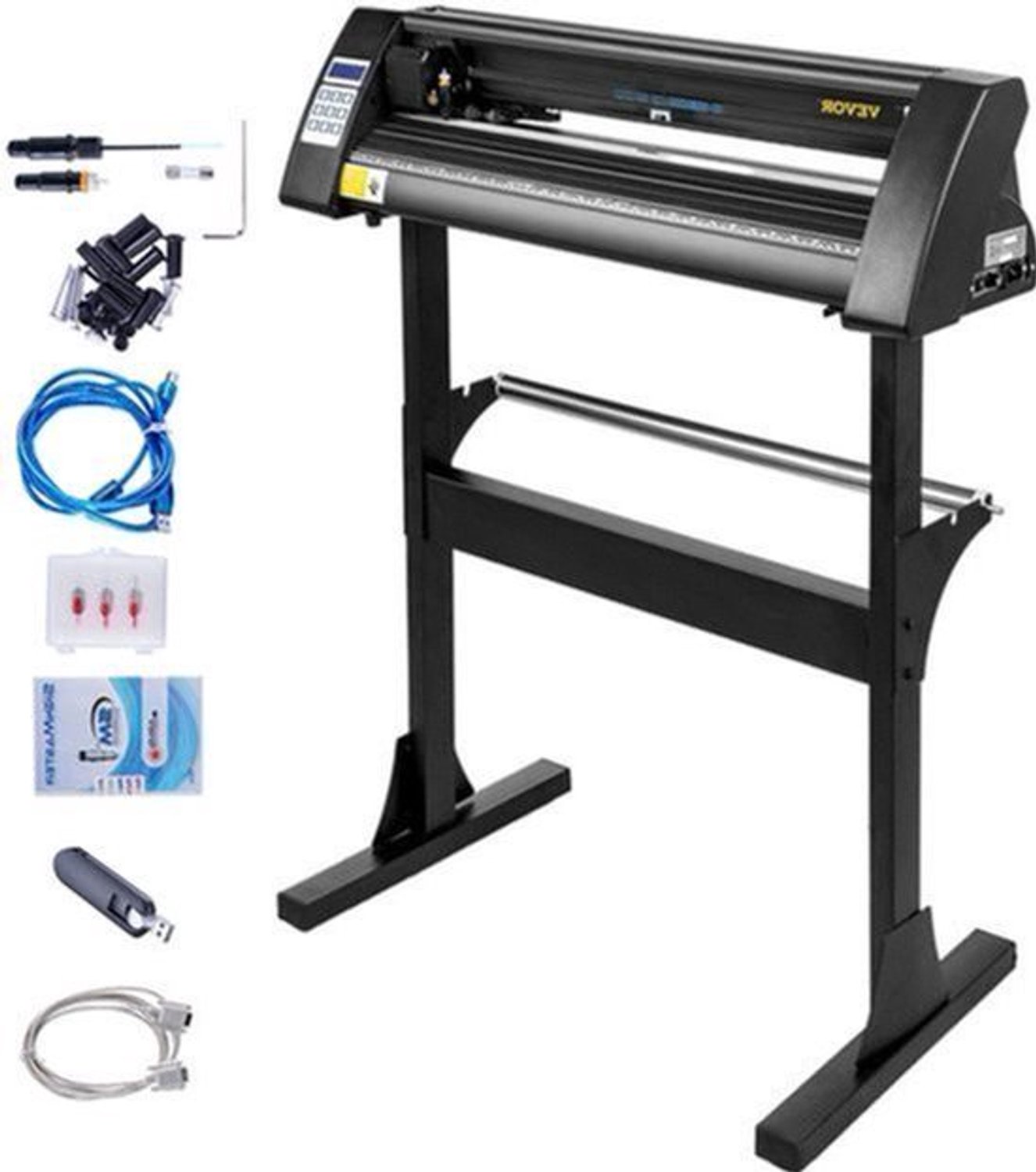 Vinyl Snijmachine – Vinyl Cutter – Plotter – Snijplotter – Sticker Cutter – 63 cm Snijbreedte – Instelbare Snijdruk en Snelheid