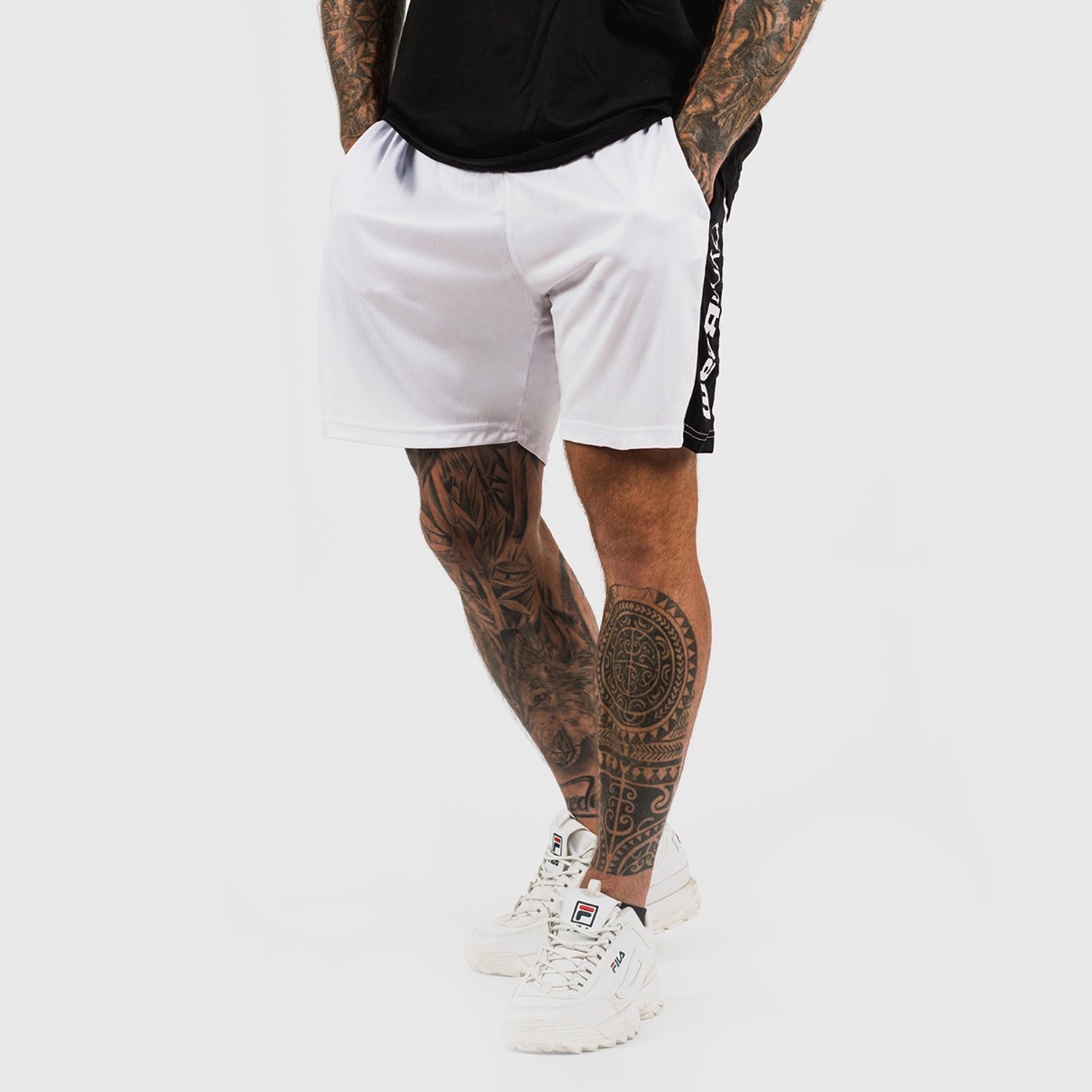 GymBeam Verticale short wit XL