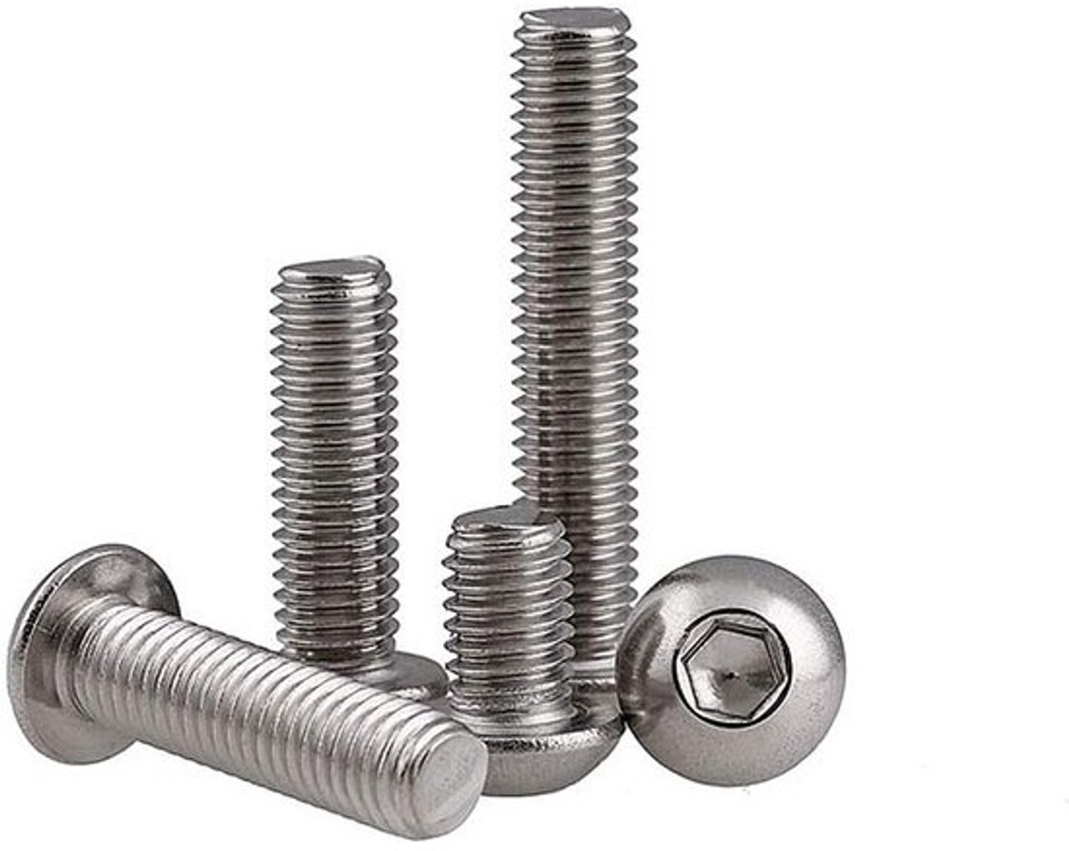 Machineschroeven - Inbus bouten - Montage klussen - Roestvrij staal - M8x30mm 10 stuks - Zilver