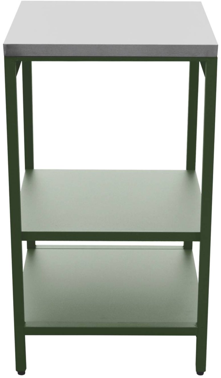sweeek - Buitenkeukenmodule 2 planken staal 49x49x87,5 cm - naxos van Sweeek — afbeelding 3
