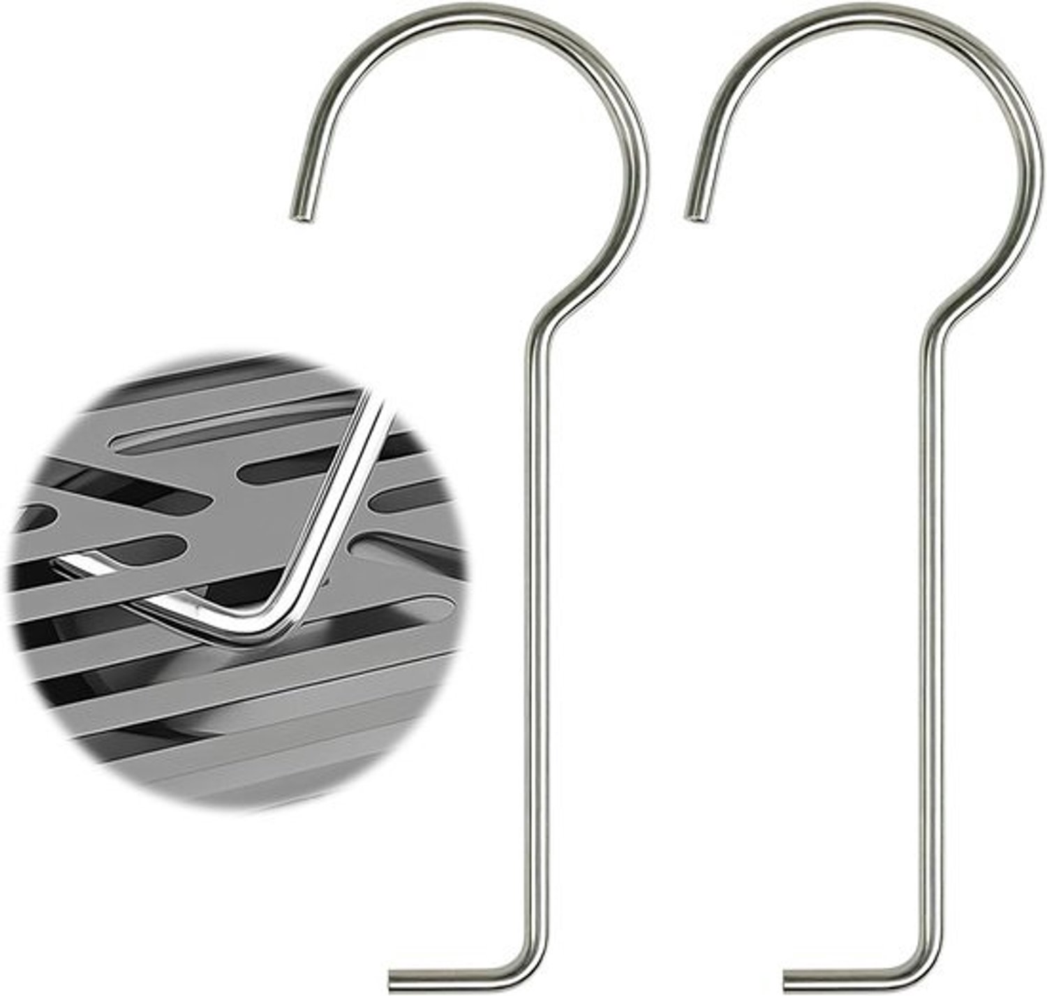 Afvoersleutel Set - Goot Haken - Afvoer Reinigen - Ring Design - 87 x 28 mm - Zilverkleurig