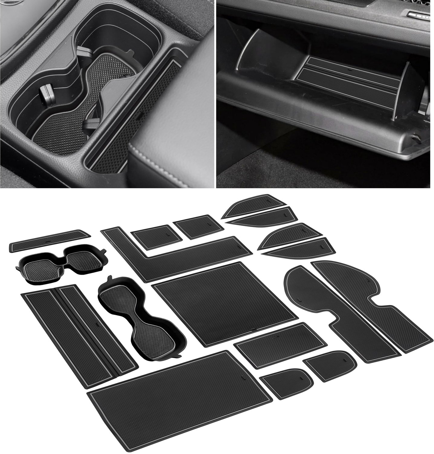 SENSHINE Voor Honda CR-V CRV Accessoires 2023 2024 Bekerhouder Insert Middenconsole Liner Trim Deur Pakketmatten Antislip Anti Stof Premium Custom Int