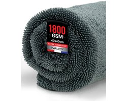 Ivality Auto Droogdoek Klein 40x40 cm – 1800 g/m² Ultra-Absorberende microvezeldoeken voor Auto- en Motorverzorging, Pluisvrij en Lakvriendelijk Twist