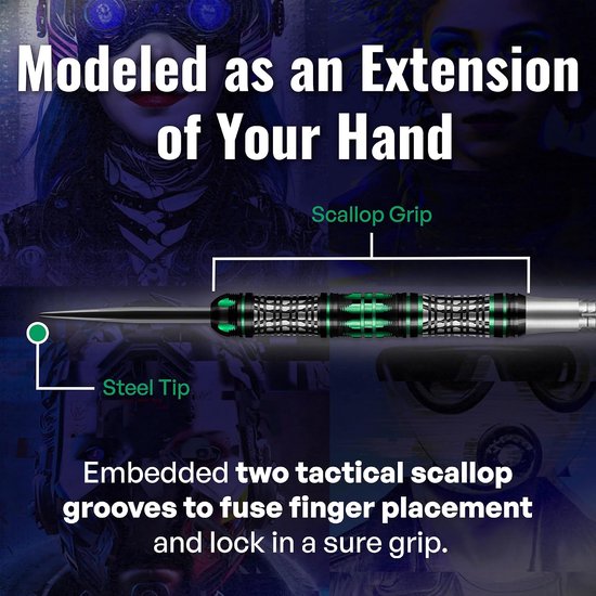 Steel darts 25g - 90% tungsten - ultra dunne barrels - optimale precisie voor professionals - ShopVlot van steel — afbeelding 5