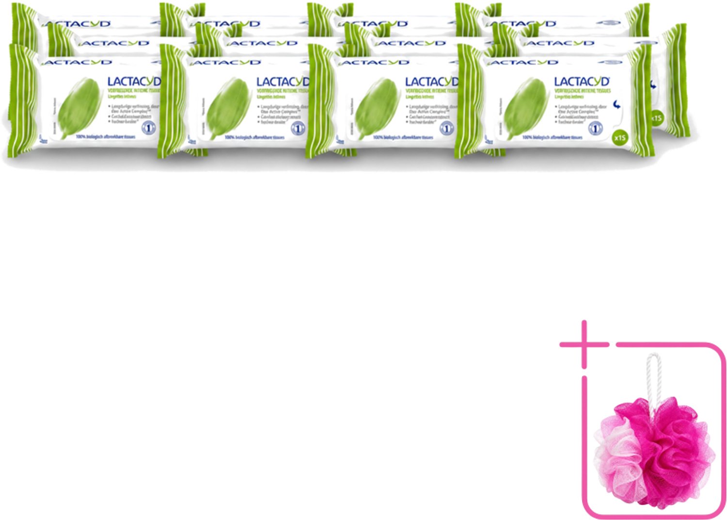 12 x Lactacyd - Intieme Doekjes - Verfrissend - Zeepvrij - Biologisch Afbreekbaar - 15 Doekjes - Bulkverpakking - Intieme doekjes - Verfrissend