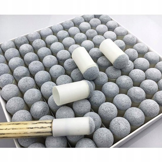25x Biljartkeuphoesjes - Vervangbare Tips 13mm — afbeelding 5