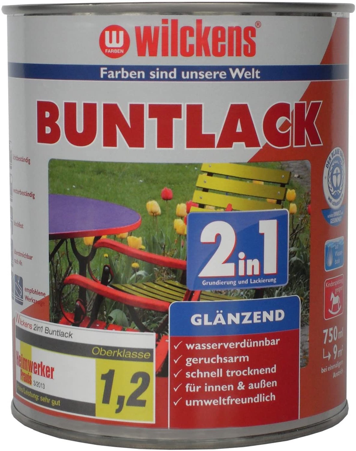 Wilckens Aflak Hoogglans Acryl RAL 9005 0,75 L