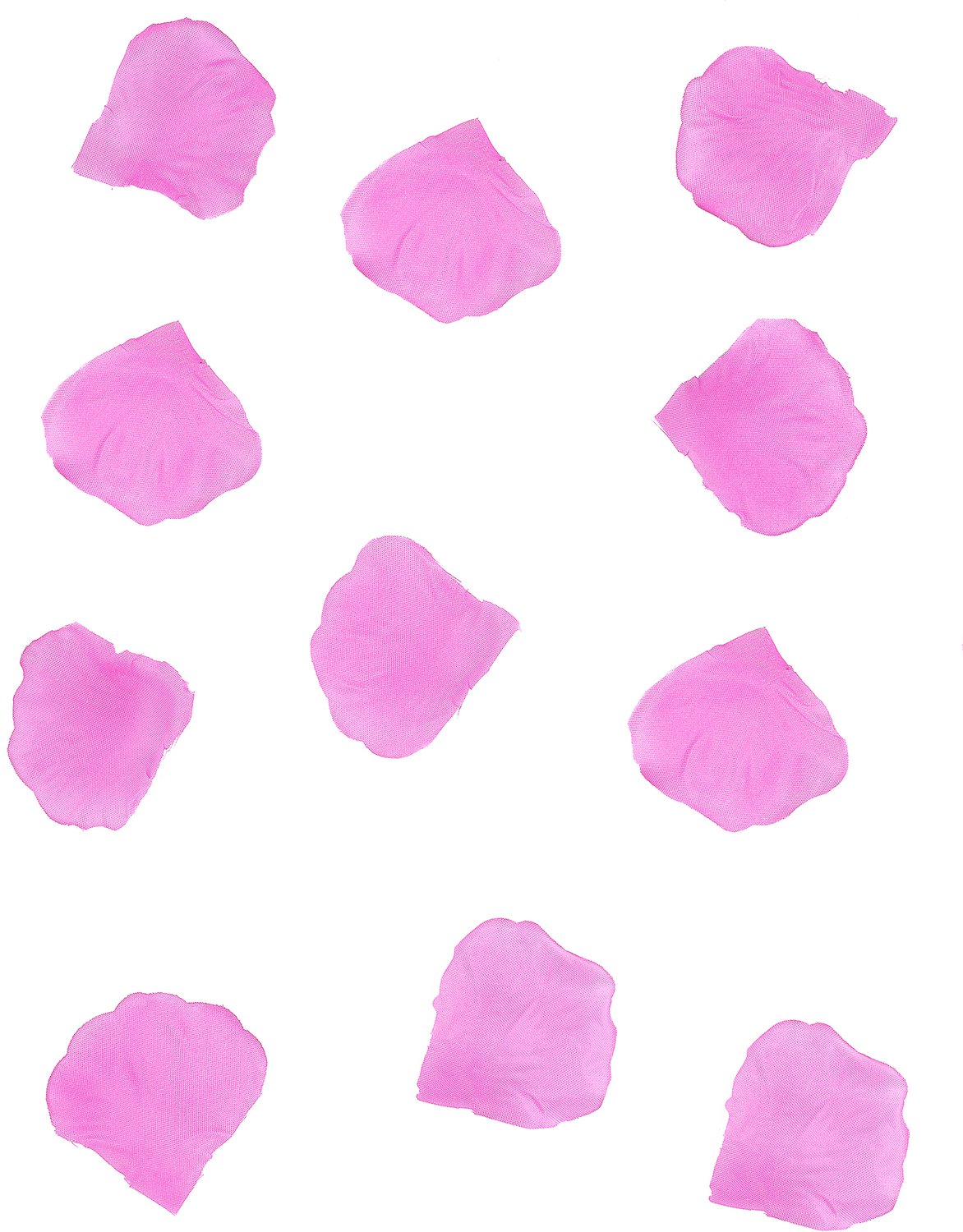 Vegaoo - 100 fuchsia stoffen rozenblaadjes 5 x 5 cm voor bruiloft