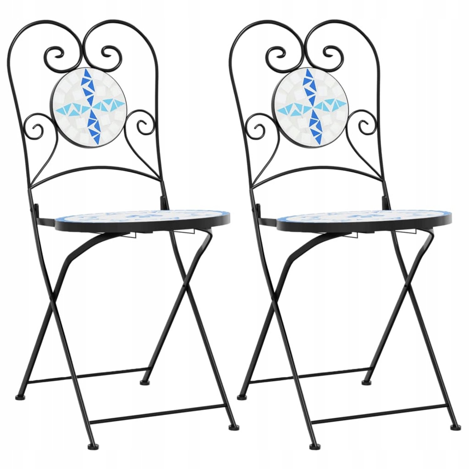 2x Bistro Tuinstoelen met Keramische Zitting - Terras & Balkon