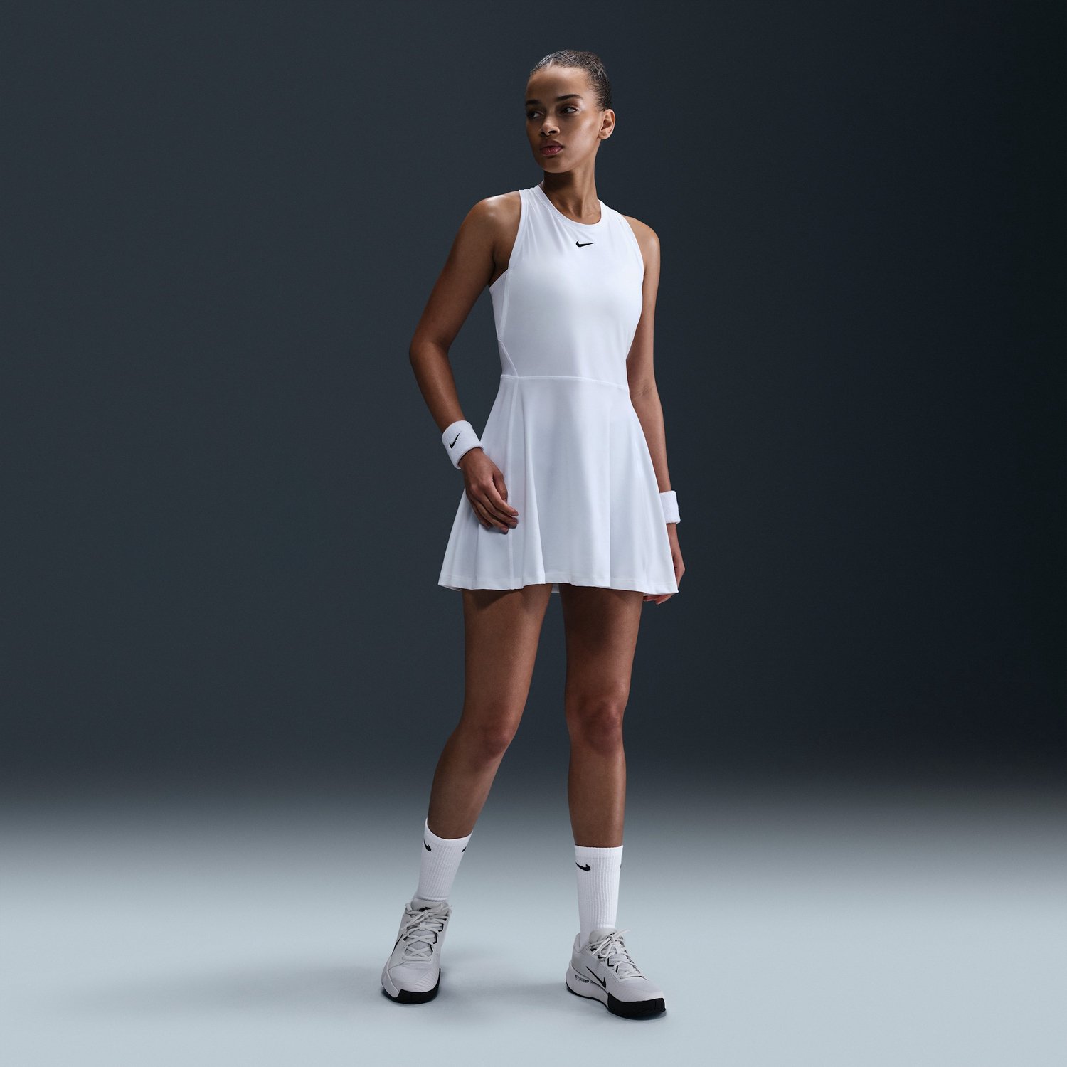 Nike Victory Tennisjurk – L Zwart