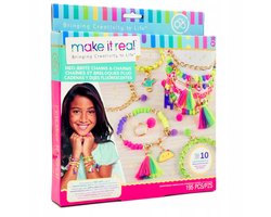 Make it Real - Neon Armbanden met Bedeltjes maken - Maak 10 armbanden en een ring