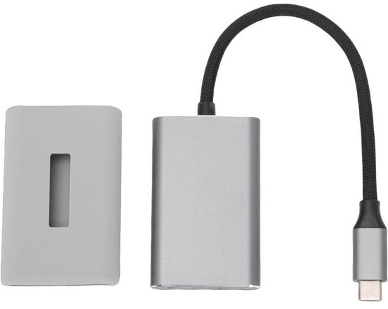 USB C AR Adapter - XR Bril Hub - Video Overzetten - 100W PD Snelladen - 4K 60 Hz - Grijs