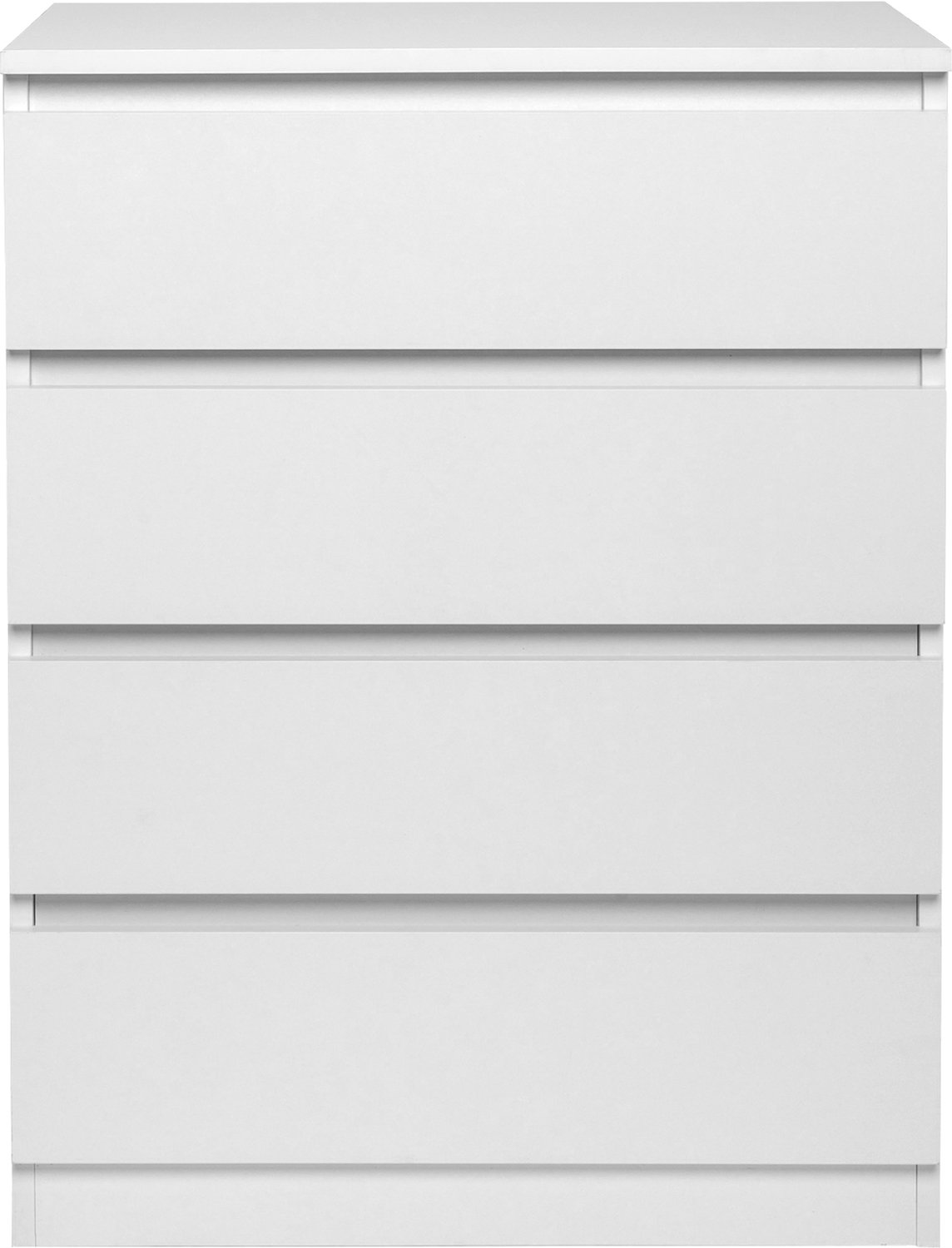 LEADZM Ladekast met 4 lades - Wit - 60 x 38 x 78 cm