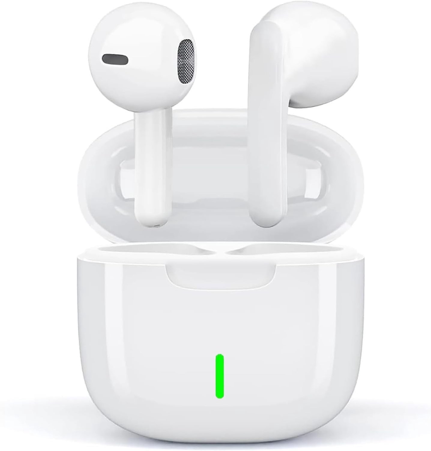 Draadloze In-Ear Hoofdtelefoon - Wit - Draadloze Sporthoofdtelefoon met Ruisonderdrukking - Voor iPhone en Android