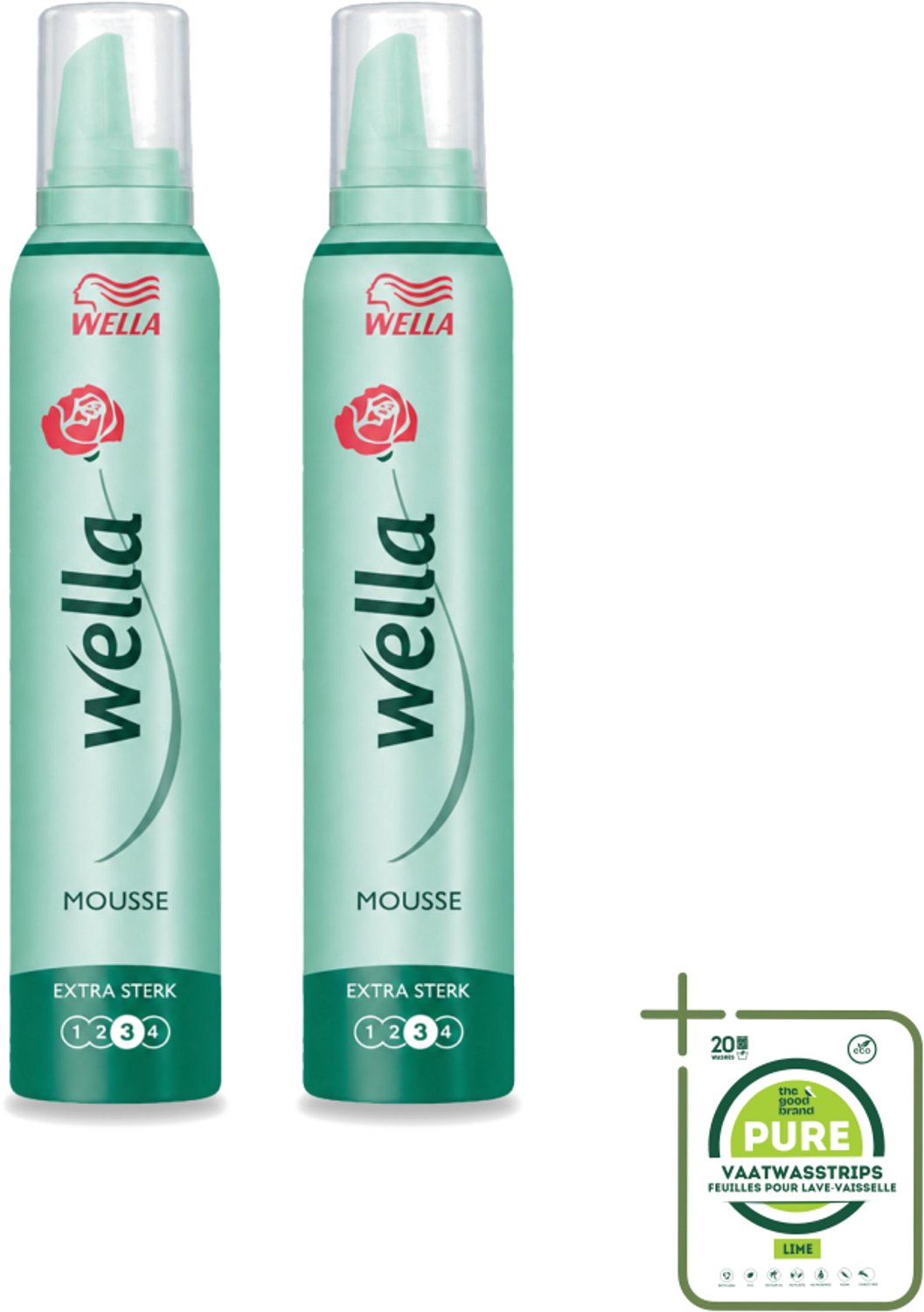 2 x Wella Forte Mousse Extra Strong - Haarmousse - Ultra Sterke Versteviging - Flexibel en Soepel - 200 ml - Grootverpakking - Haarmousse - Haarversteviging - UV Bescherming - Haar Fixatie - Haar Controle