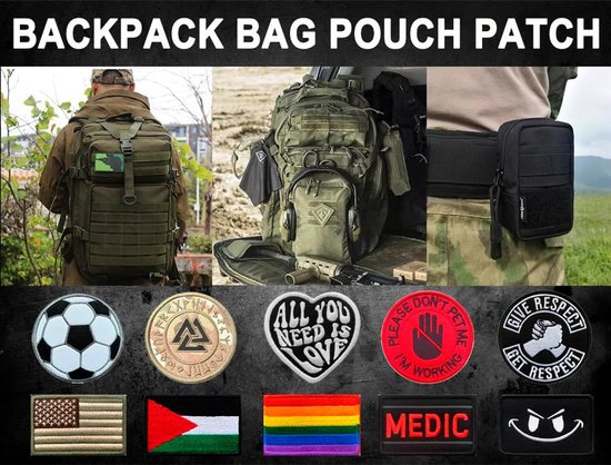 2 stuks grijze Duitsland PVC grappige patches afneembare patches met nylon 3D tactische vlag patch applicatie voor honkbalpet tassen jas rugzakken buiten vest kleding — afbeelding 5