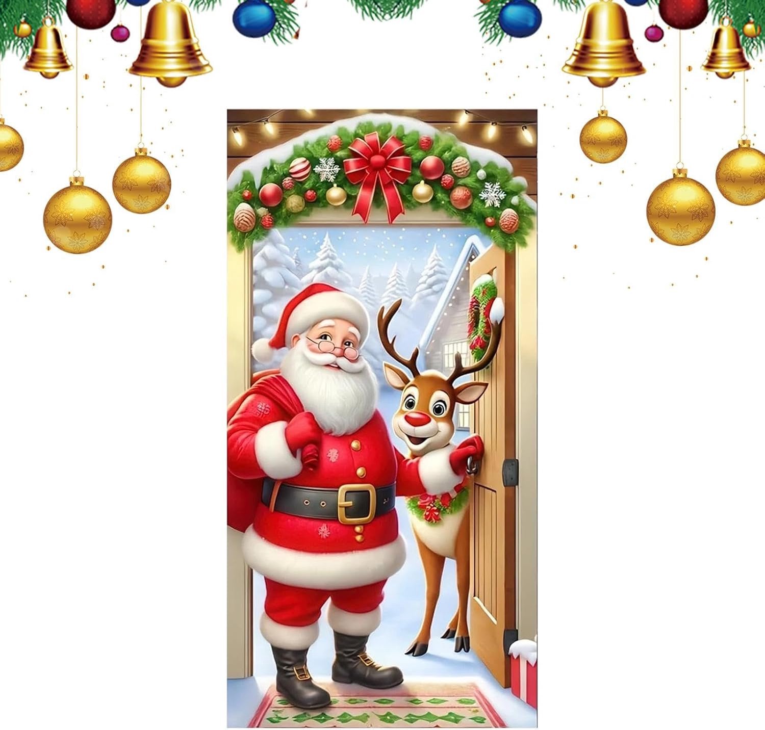 Kerstdeur Bedekking Schattige Thuis Decoratie