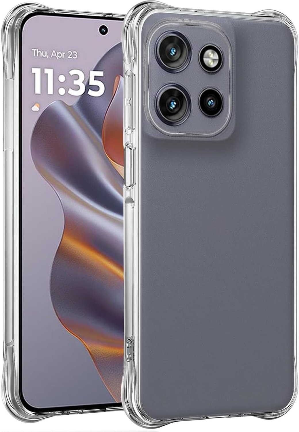 Hoesje voor Motorola Edge 50 Neo hoesje/Moto Edge50Neo XT2409-1 hoes voor meisjes vrouwen, transparant zacht flexibel TPU slanke telefoon beschermhoes cover voor Motorola Edge 50 Neo helder