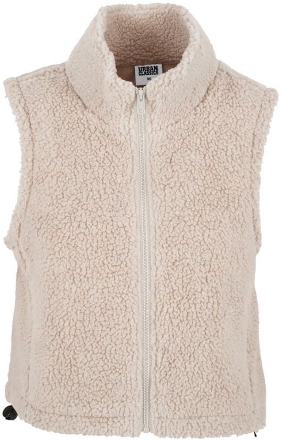 Urban Classics Ladies Short Sherpa Vest Dames Bodywarmer gebroken XL Wit