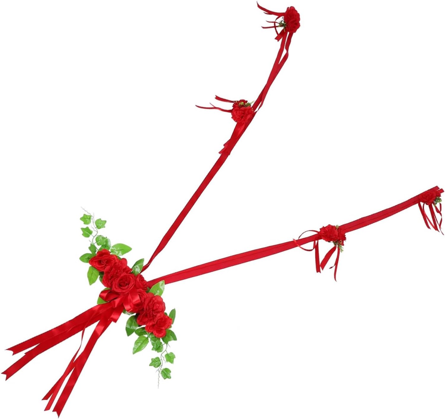 Kunstbloemen Voor Trouwauto Decoratie Compleet Met Ribbons Makkelijk Te Installeren Voor Bruiloften Andere Gelegenheden