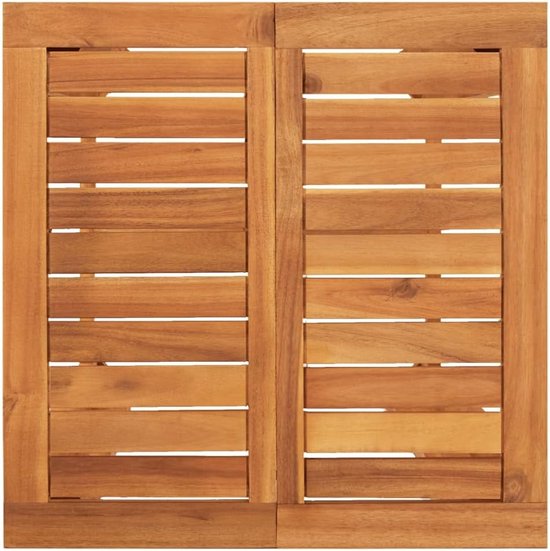 Poly rattan massief acaciahout tuinbar dineerrelax grijs — afbeelding 3