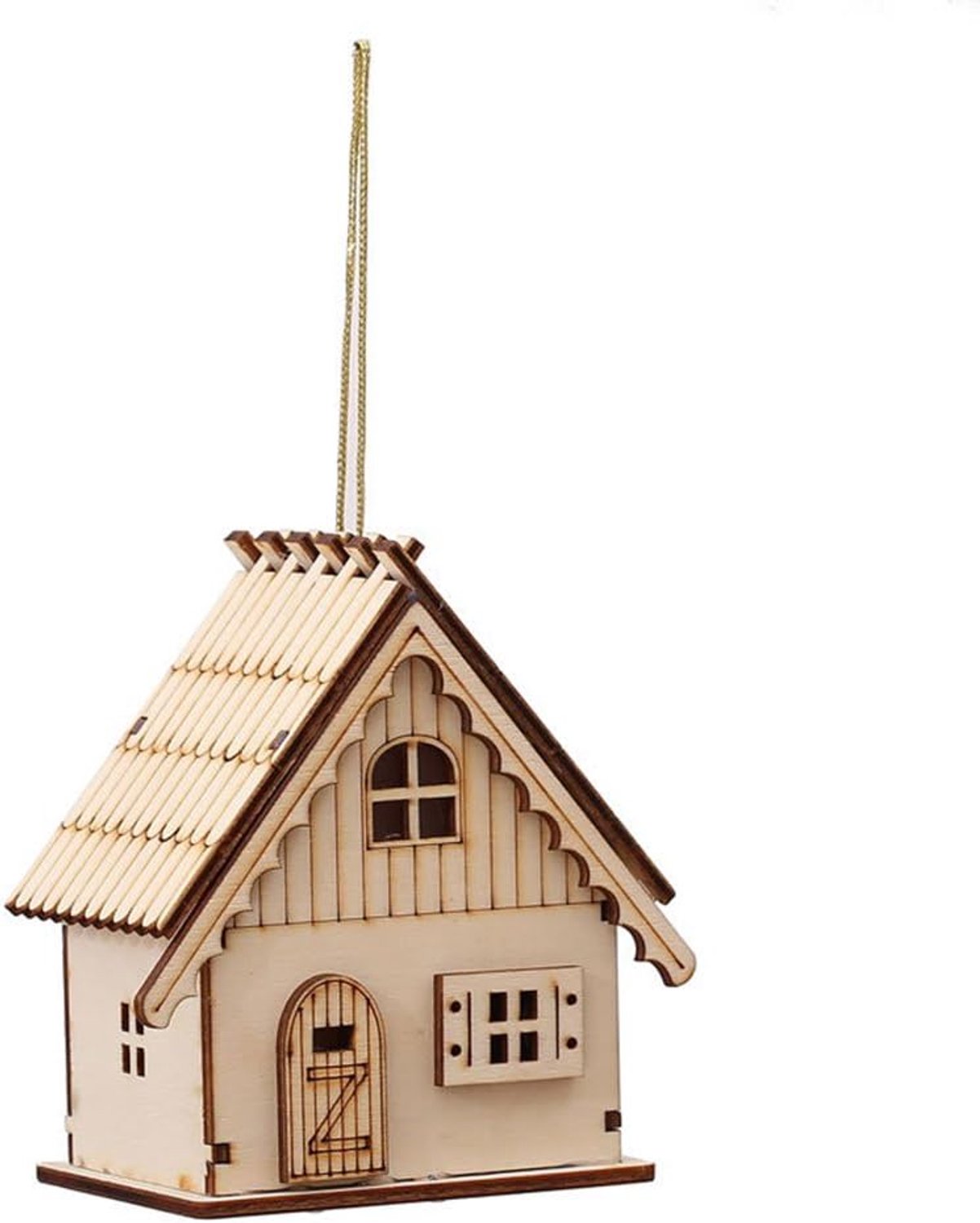 Kerstboomhanger Houten verlichte hut voor nieuwjaarsdecoratie (XMW007) Unisex Kerstmis, Nieuwjaarscadeaus