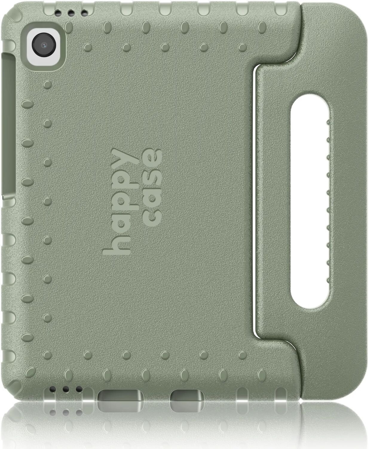 HappyCase Kinder Tablethoes Geschikt voor Samsung Galaxy Tab A11 Plus / A9 Plus | Kindvriendelijke Hoes | Beschemhoes | Kinderhoes | met Handvat en Standaard | Khaki