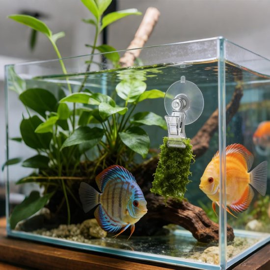 8 Stuks AquariumzuignapClips Transparante PVC-Aquariumzuignaphouders Onderwatervoederbakken voor Vissen Luchtpompaccessoires voor Aquaria Vissenbakken Thuis Ramen Glas — afbeelding 4