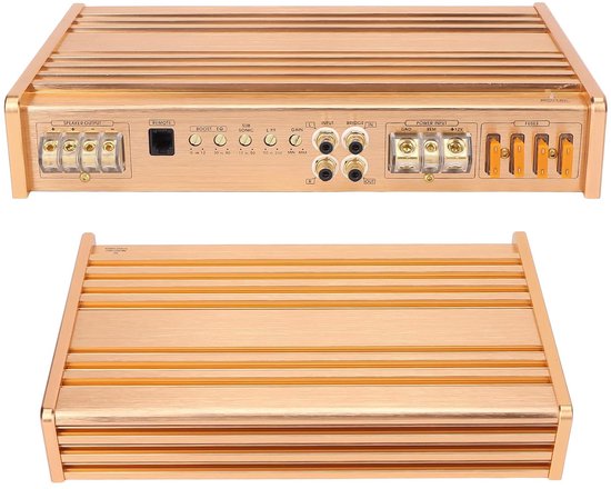 lyrlody Auto-audioversterker, Metalen Constructie met 1500 W Vermogen, Hoog Rendement en Bescherming Tegen Oververhitting voor Universeel Gebruik — afbeelding 2