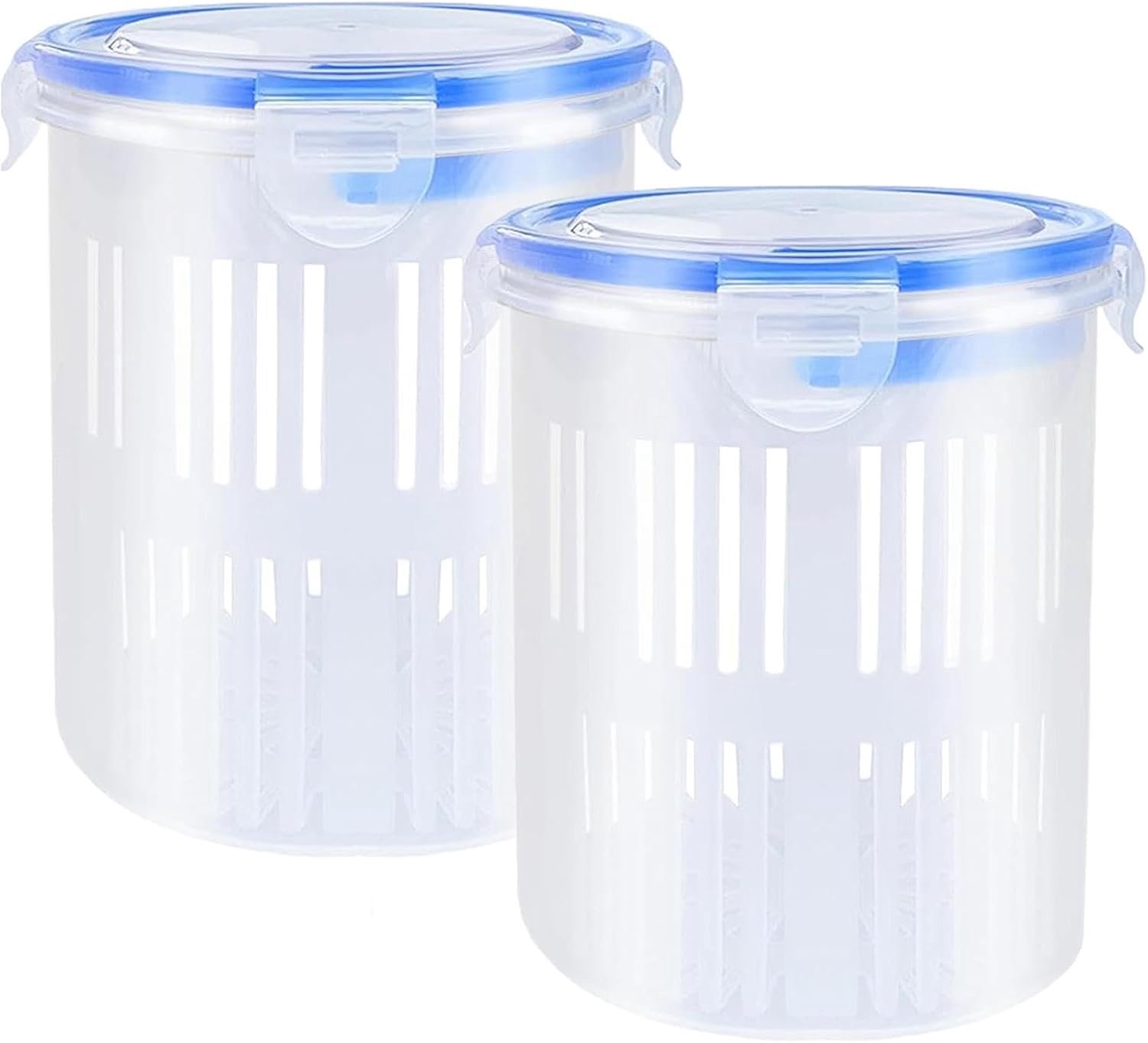 Augurk Container Met Zeef Lekvrije Voedsel Organizer met Deksel