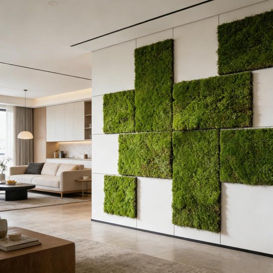 2 Stuks Kunstmatige Mosmat Flexibel Decoratief Mos voor DIY Tuinen Bruiloften Balkon Kantoor Grastapijt — afbeelding 5