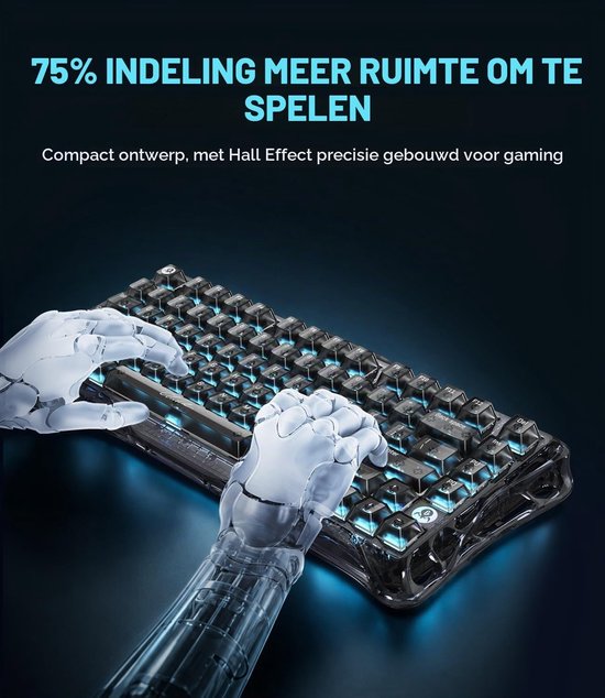 Gaming Toetsenbord met Hall Effect Technologie en 8K Rapid Trigger voor Snelle Acties — afbeelding 5