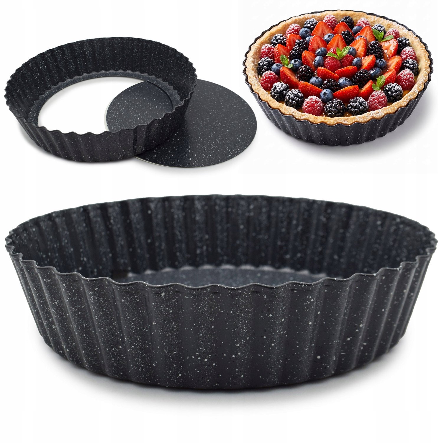 Meyerhoff Tarteworm 24cm - Non-stick met Uitneembare Bodem