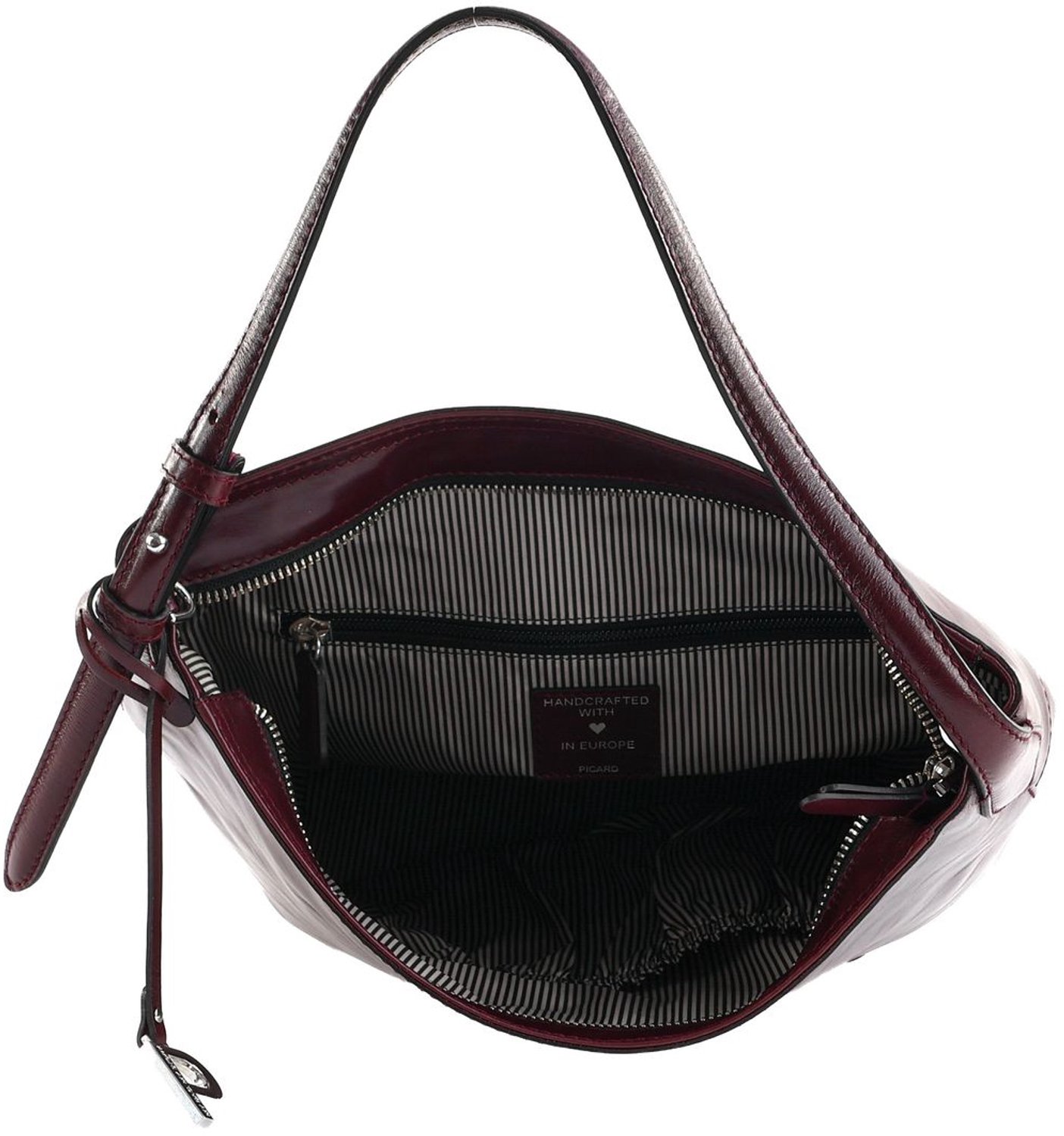 PICARD Leren schoudertas Peakline Hobo Bag Chianti wijnrood