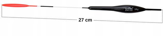 SHARK Balsa Doorvoer Dobber 3,5g 27cm - Perfecte Kwaliteit — afbeelding 3