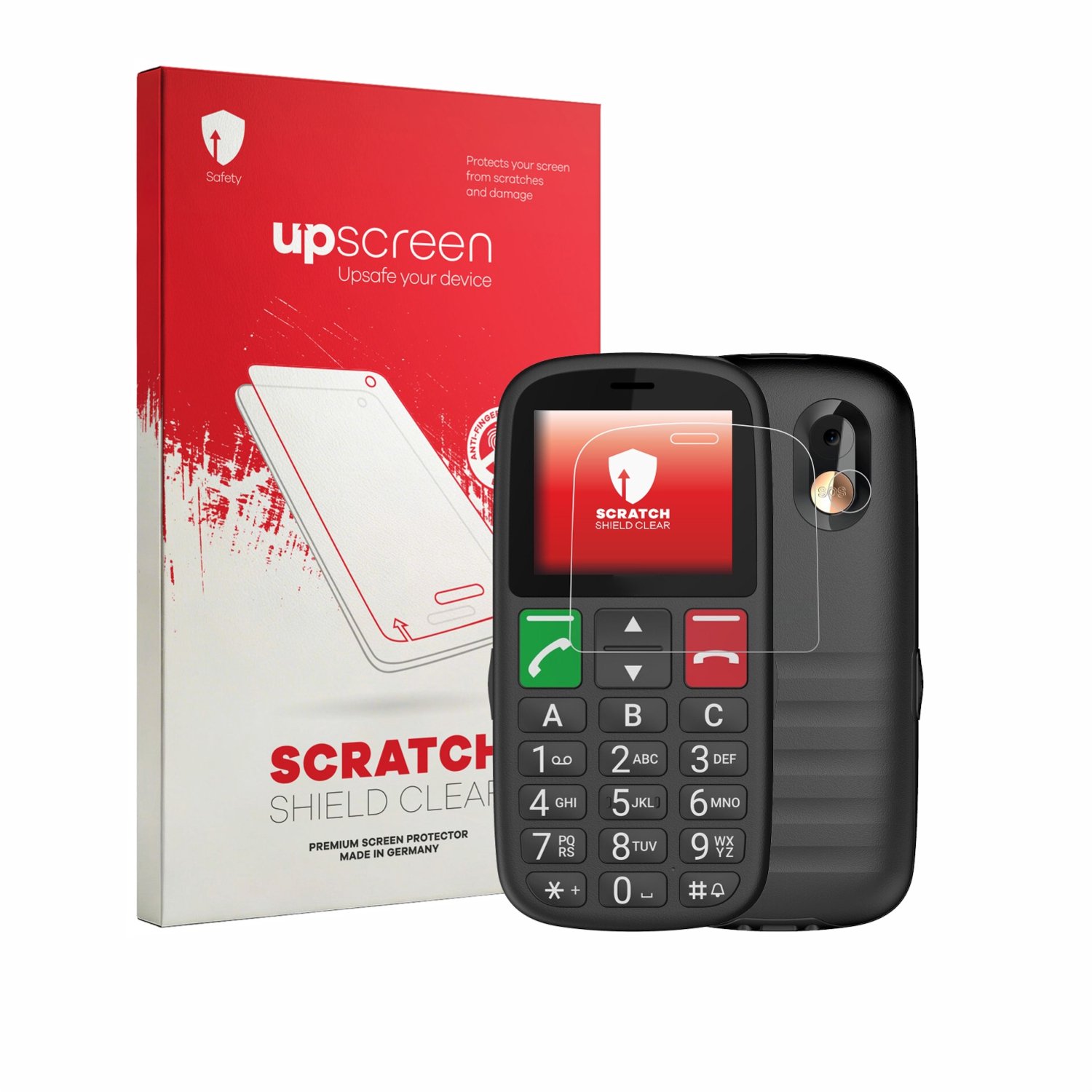 upscreen - Screenprotector voor Gigaset GL30 (Voor+Camera) - Folie Beschermfolie transparant